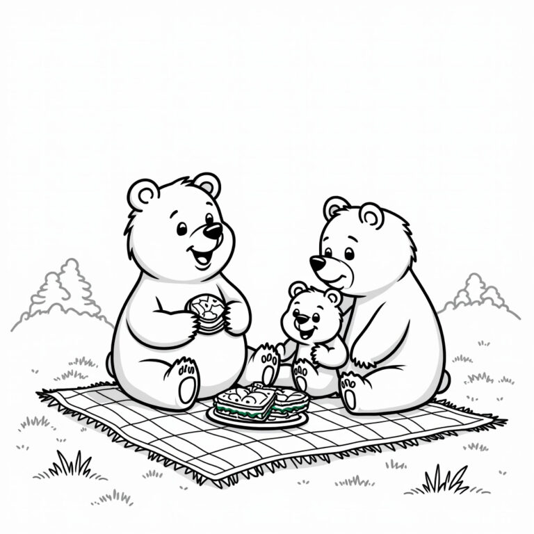 Bear Coloring Pages - Page 1