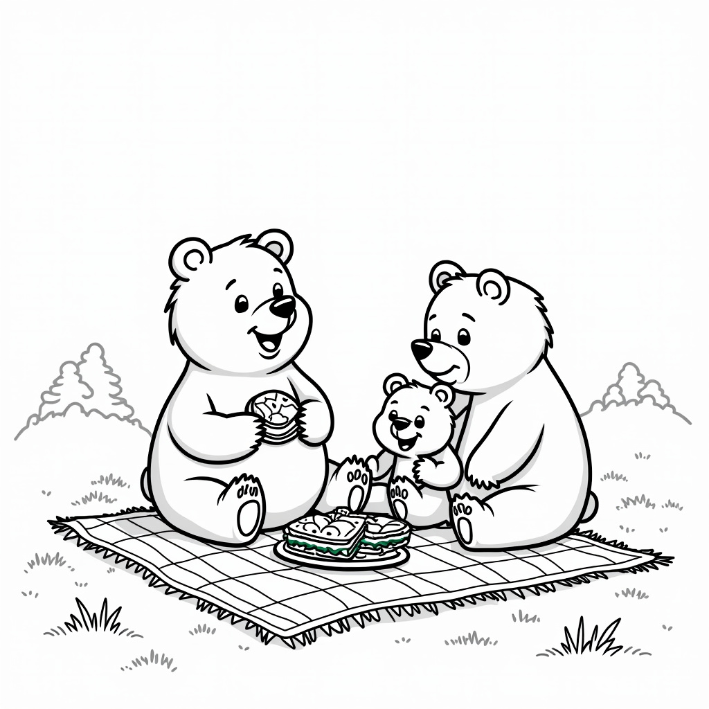 Bear Coloring Pages - Page 1