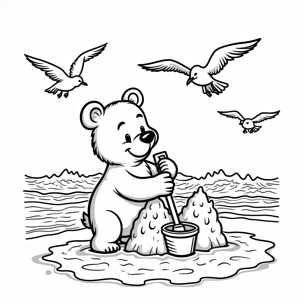 Bear Coloring Pages - Page 4