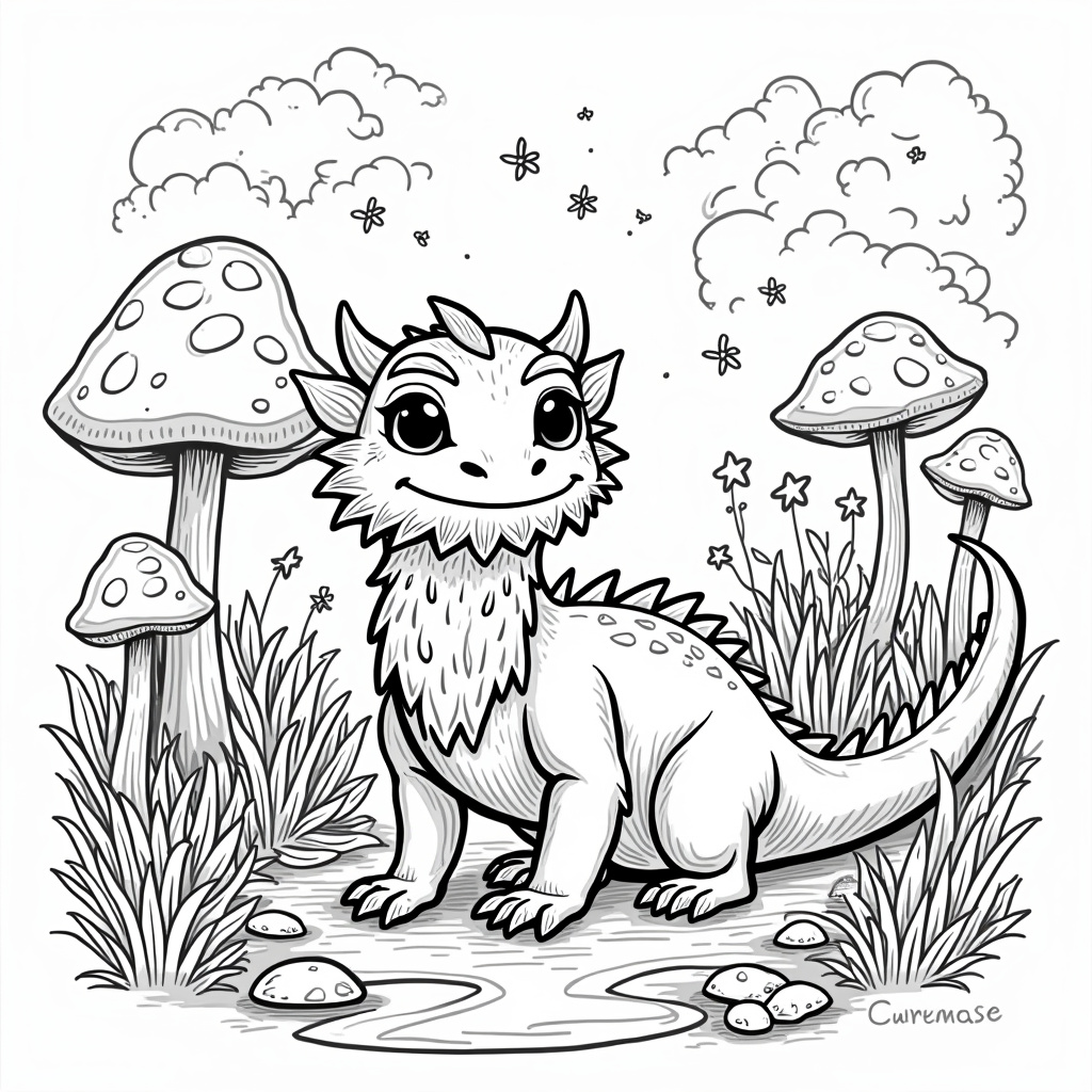 Bearded Dragon Coloring Pages - Page 1