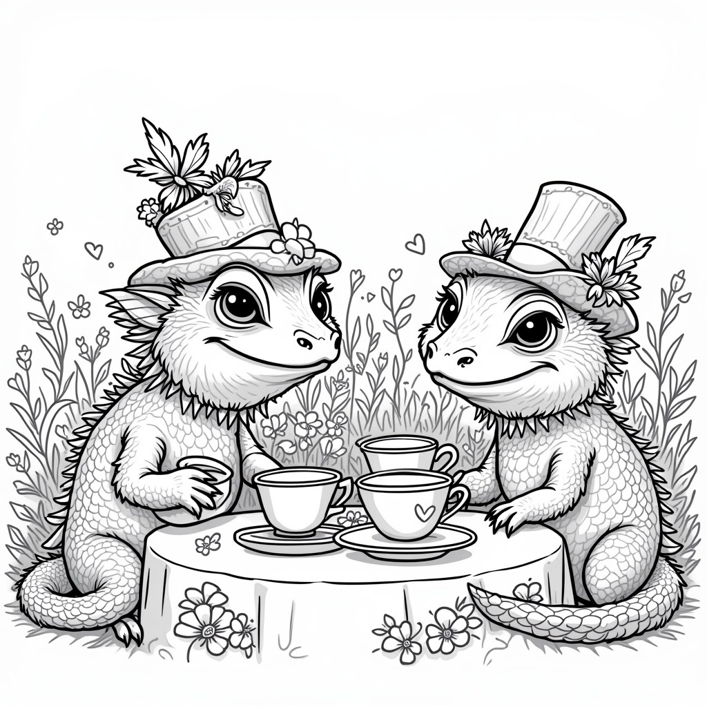 Bearded Dragon Coloring Pages - Page 3