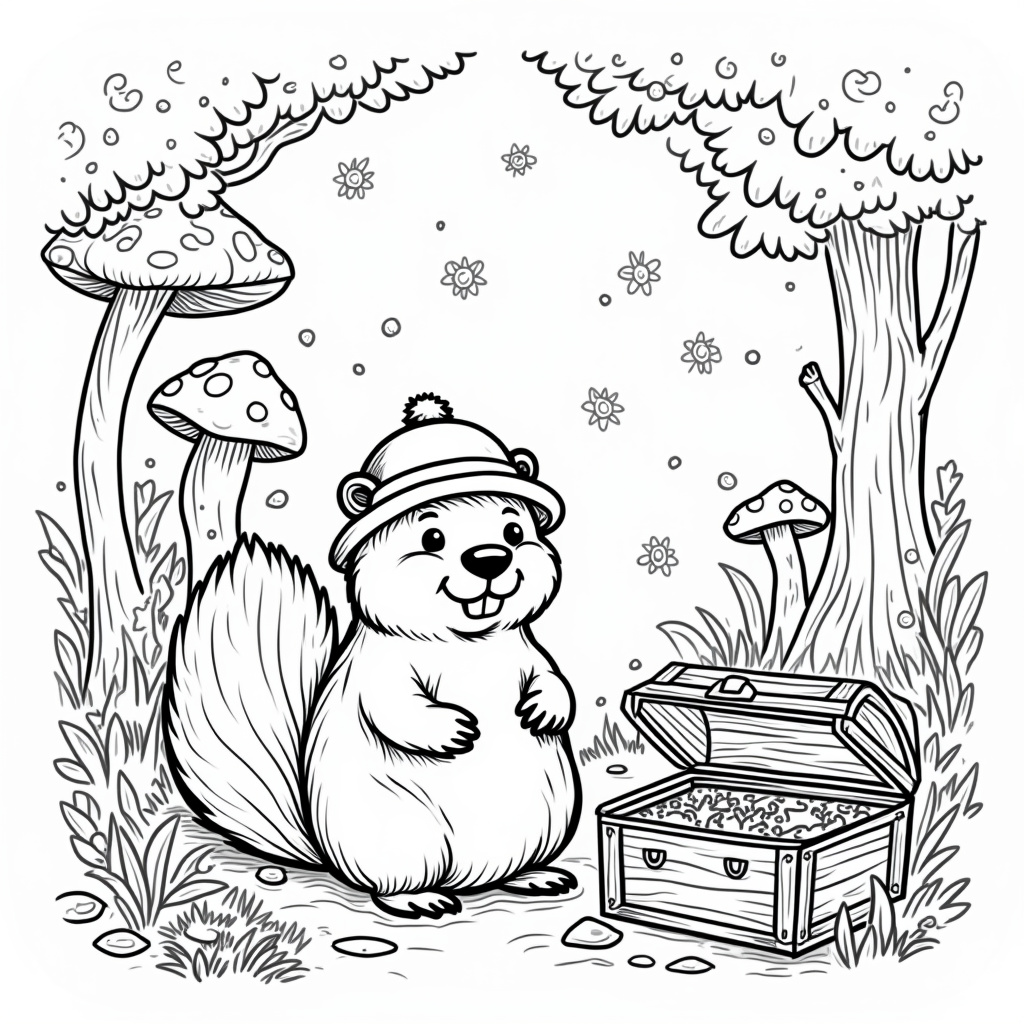 Beaver Coloring Pages - Page 3