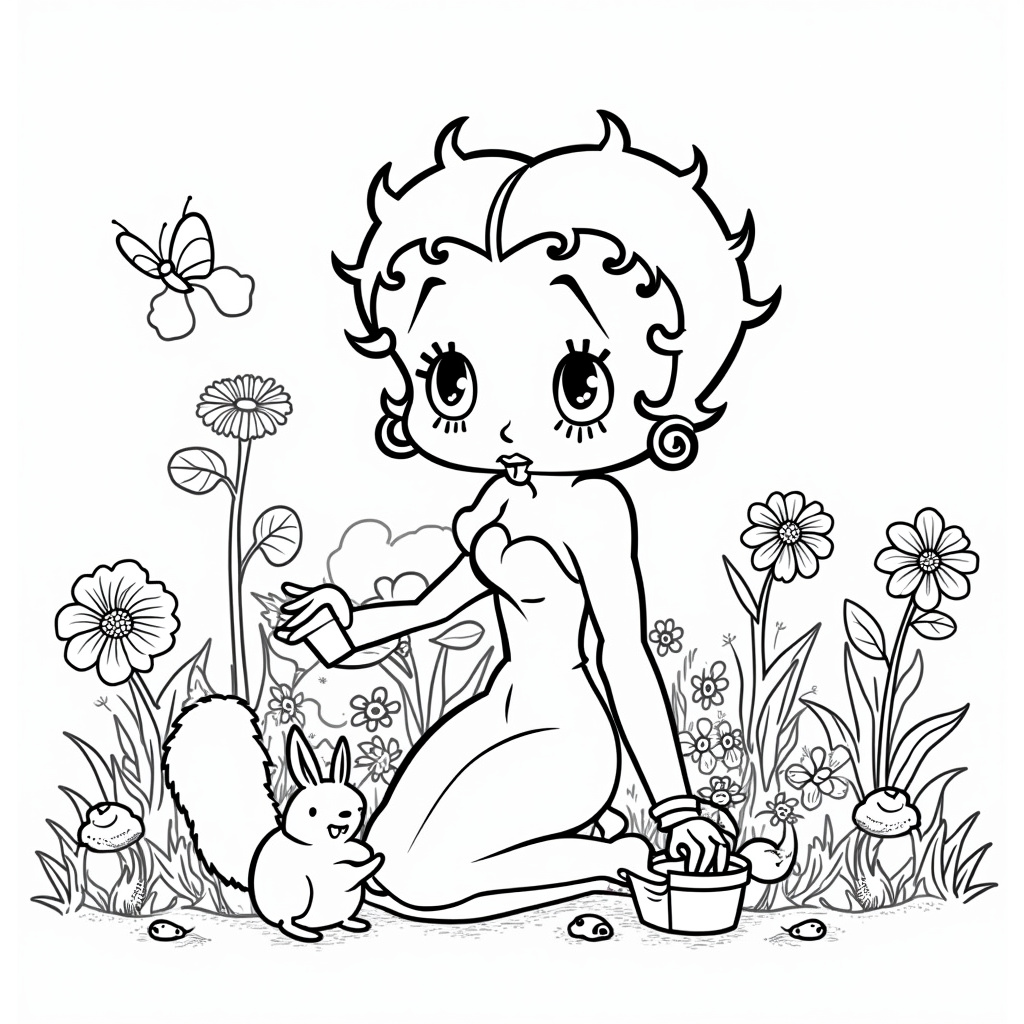 Betty Boop Coloring Pages - Page 2