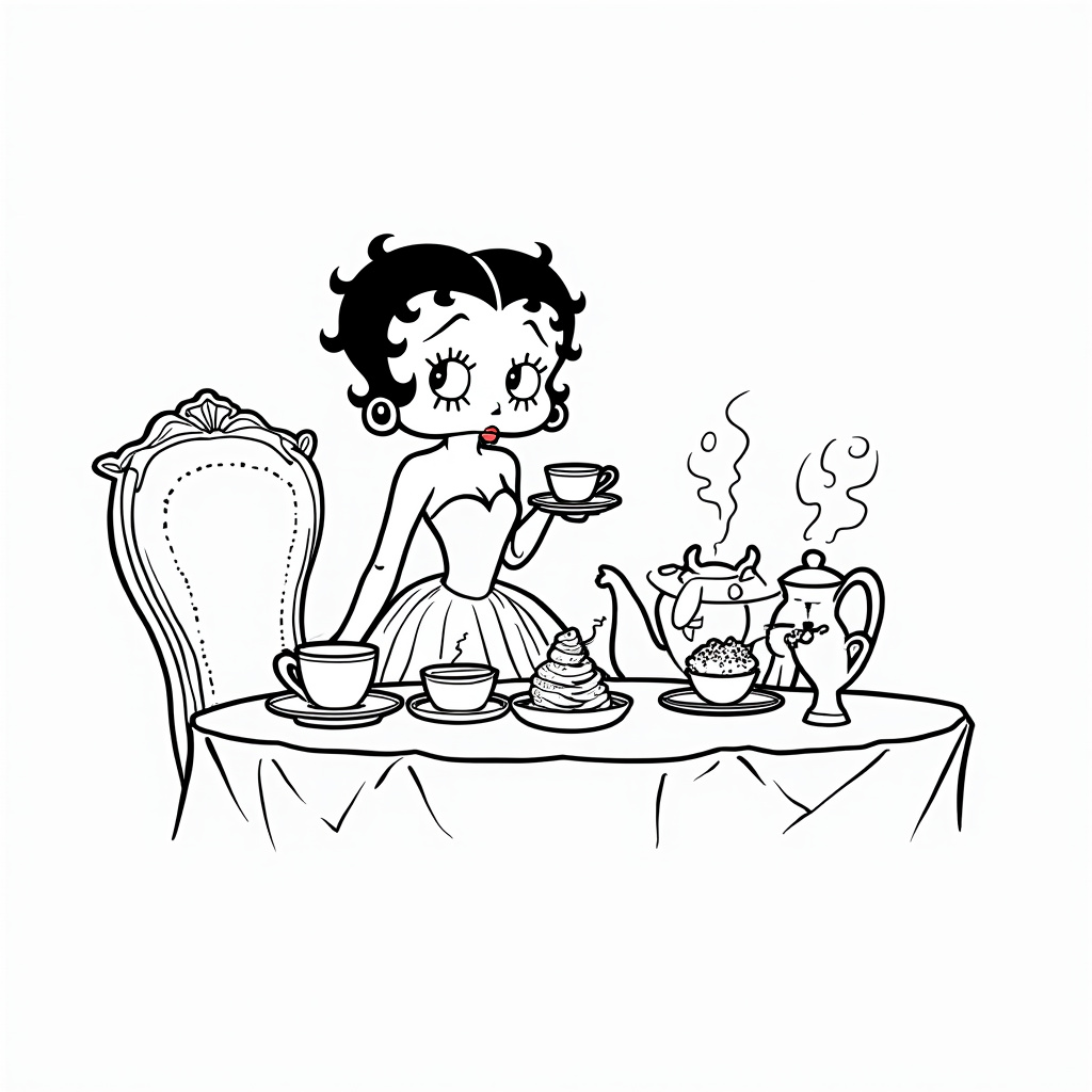 Betty Boop Coloring Pages - Page 3