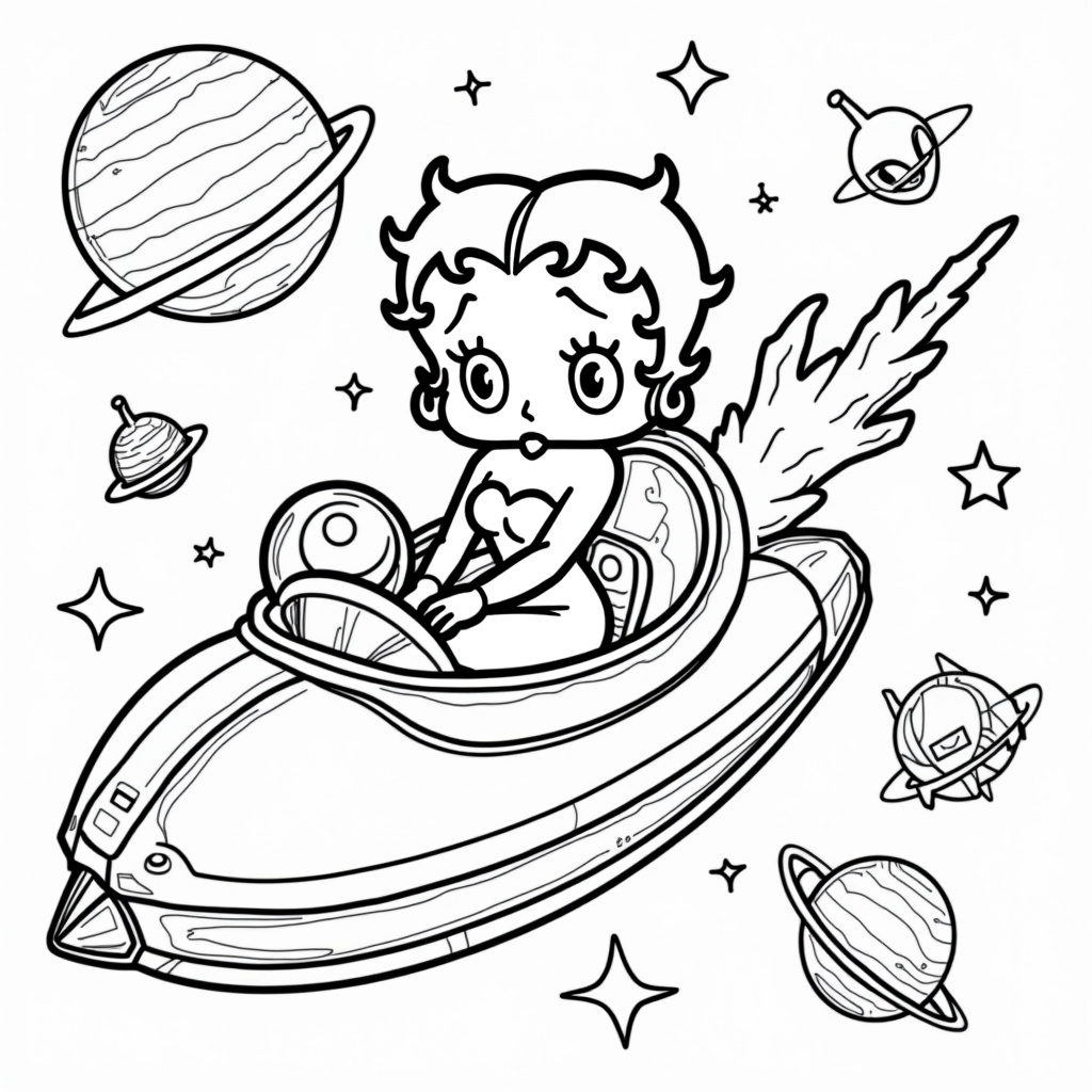 Betty Boop Coloring Pages - Page 4