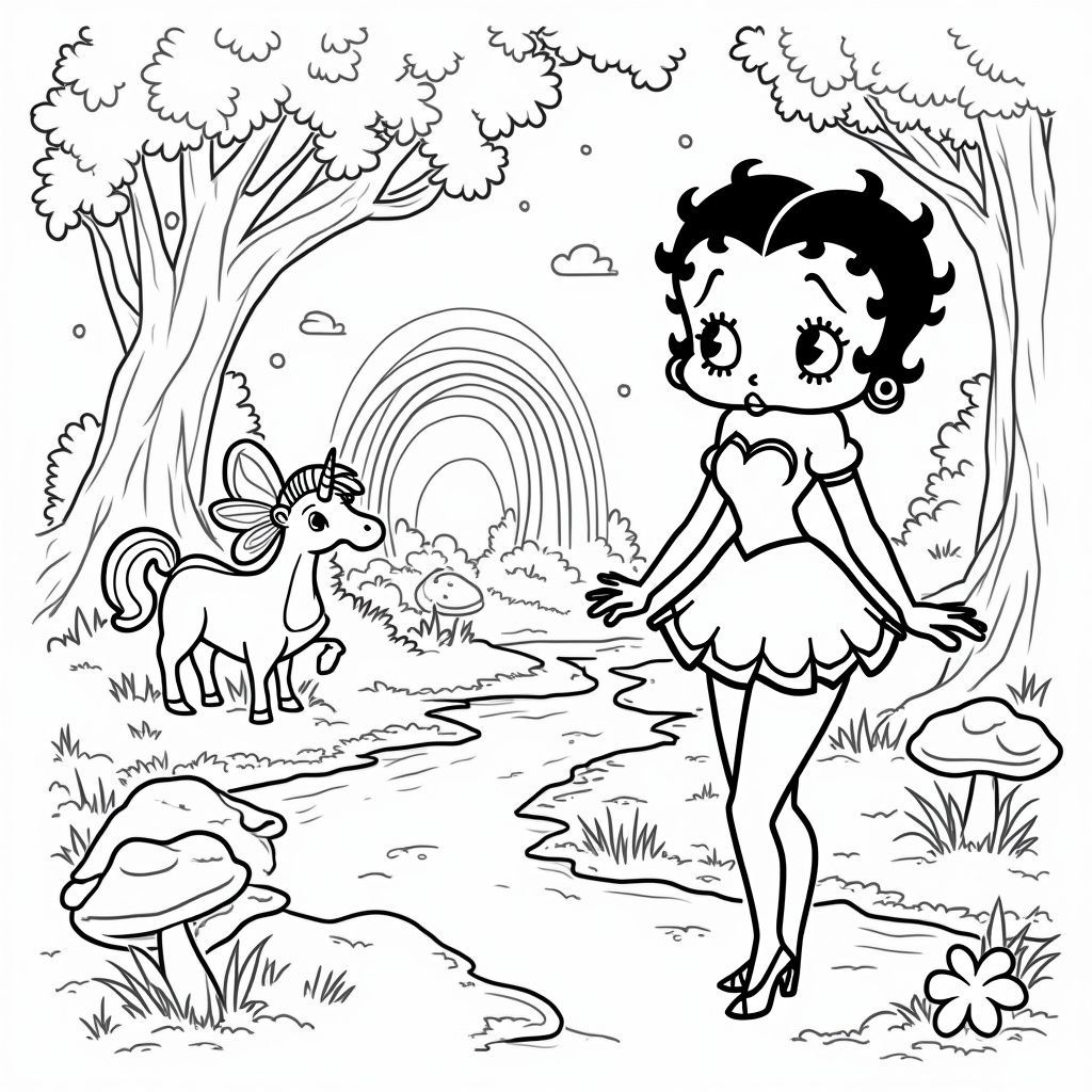 Betty Boop Coloring Pages - Page 5