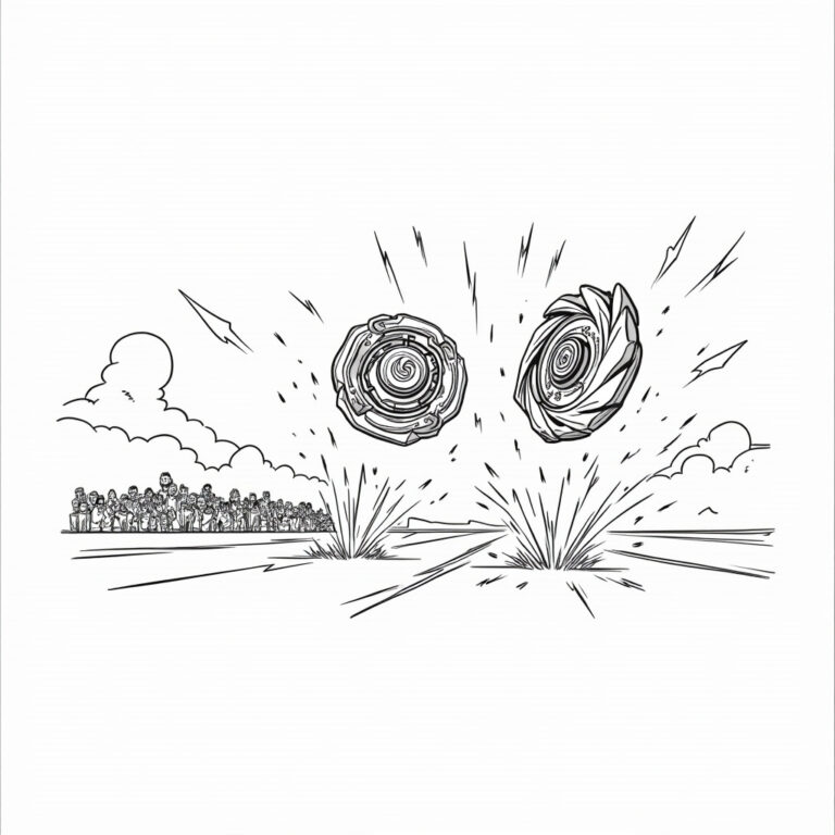 Beyblade Coloring Pages - Page 1
