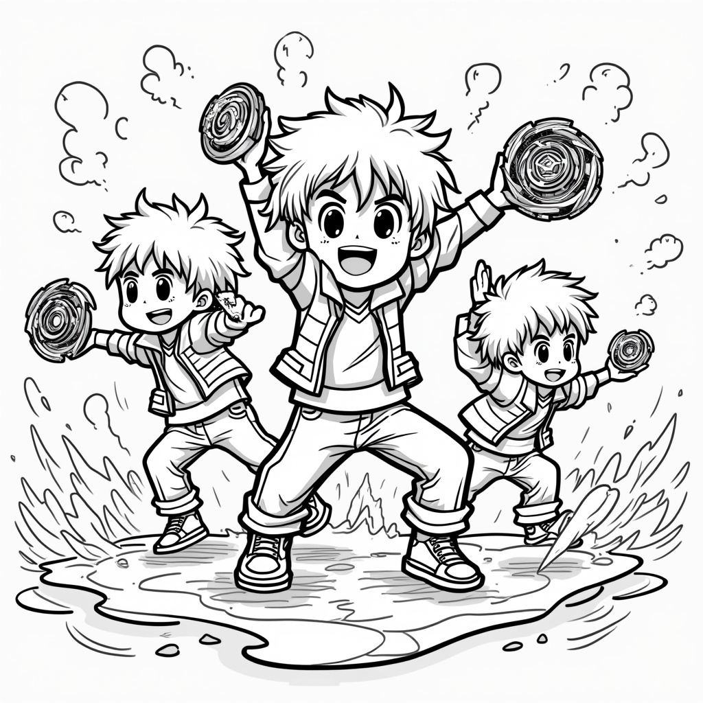 Beyblade Coloring Pages - Page 3