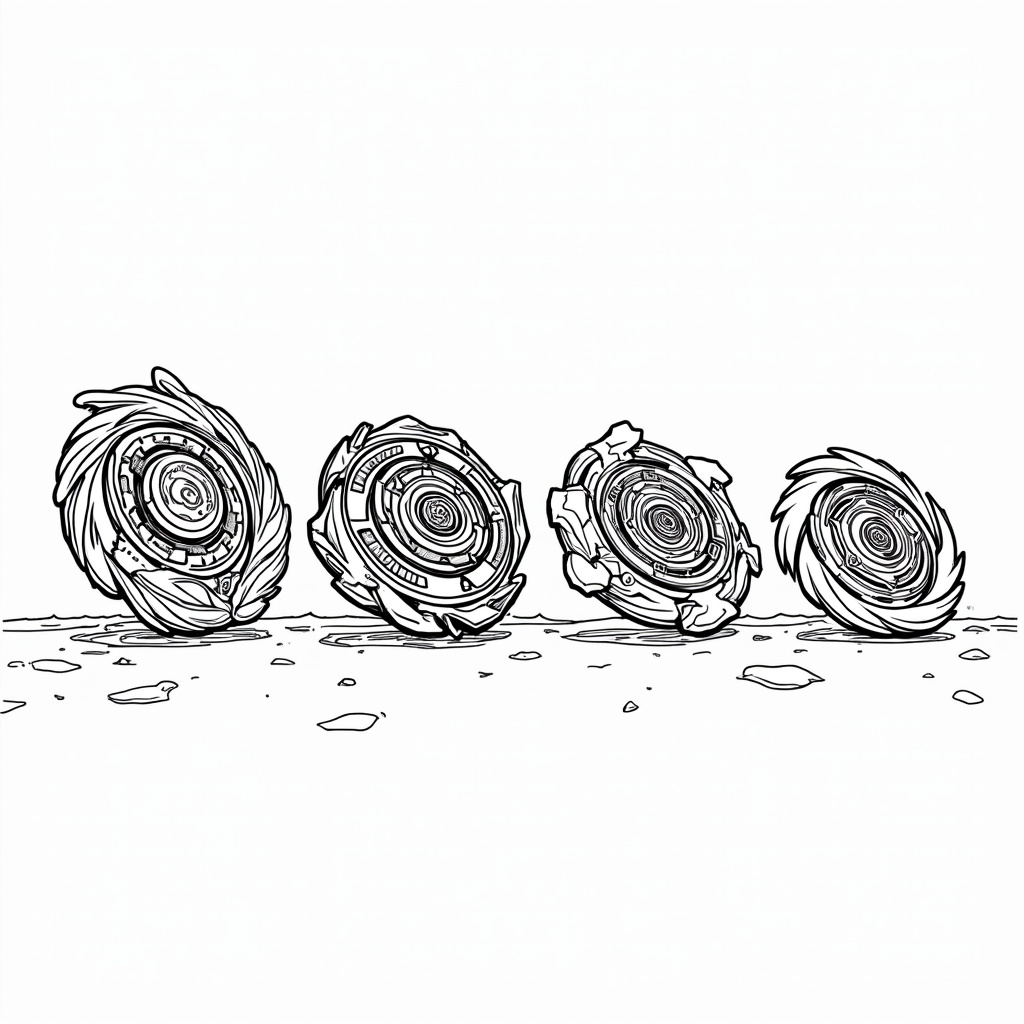 Beyblade Coloring Pages - Page 4