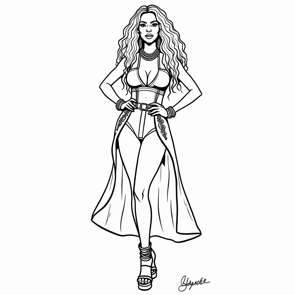 Beyoncé Coloring Pages - Page 2