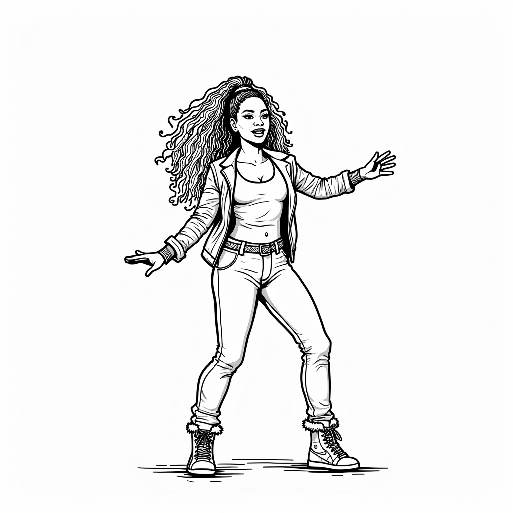 Beyoncé Coloring Pages - Page 4