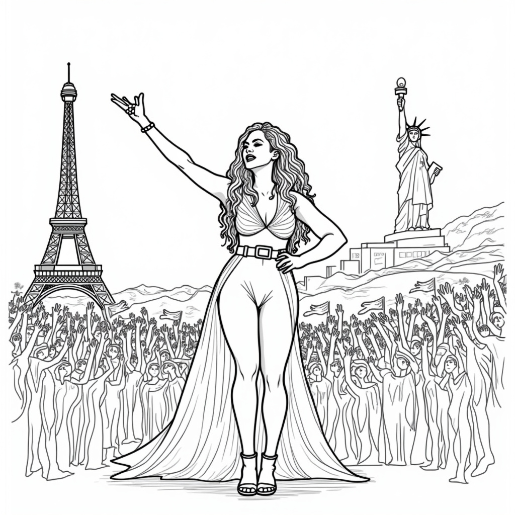 Beyoncé Coloring Pages - Page 5