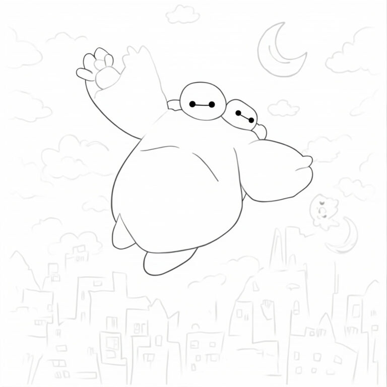 Big Hero 6 Coloring Pages - Page 1