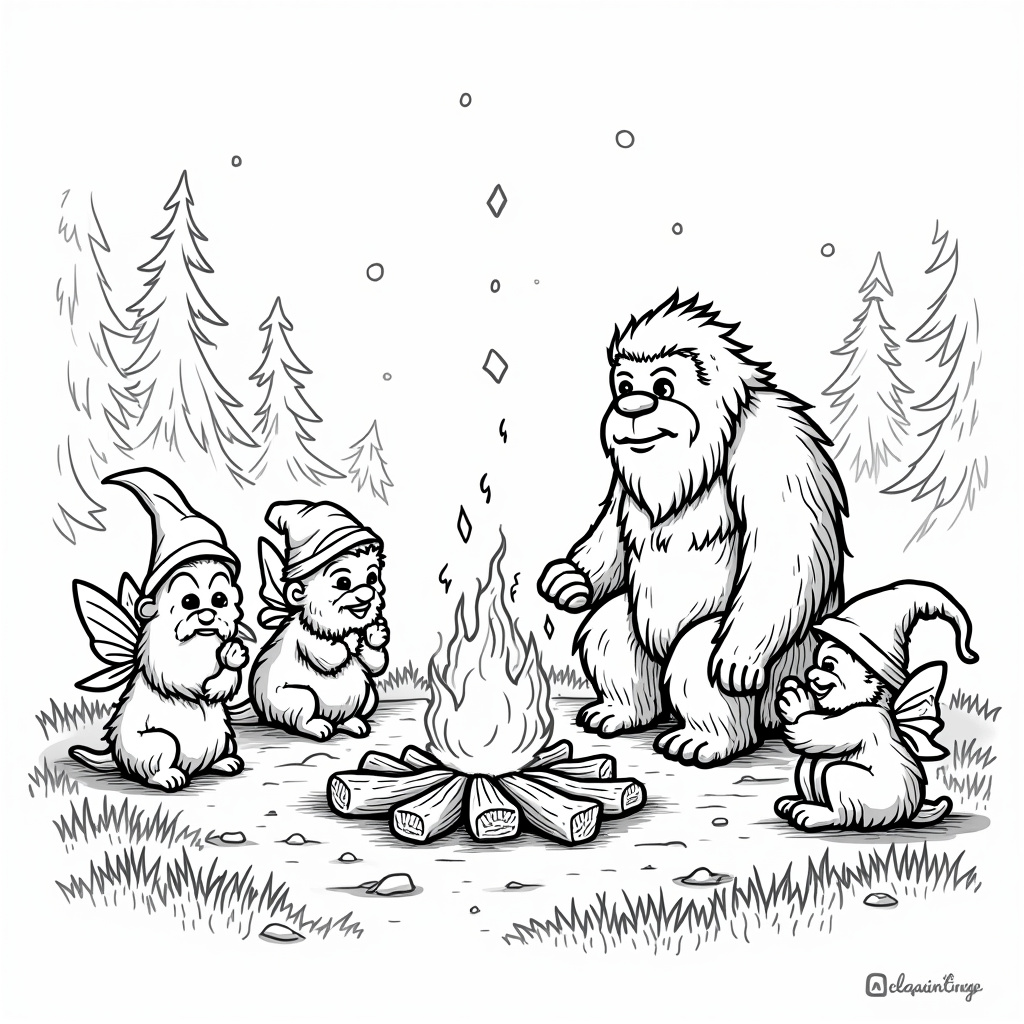 Bigfoot And Yeti Coloring Pages - Page 3