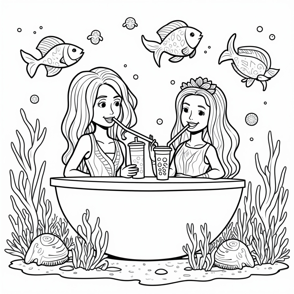 Boba Tea Coloring Pages - Page 5