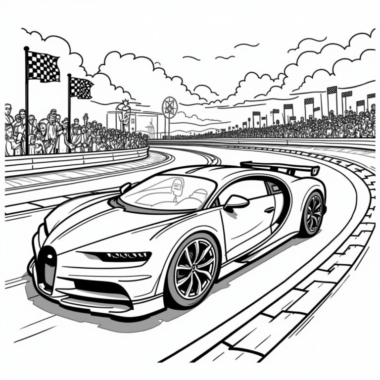 Bugatti Coloring Pages - Page 1