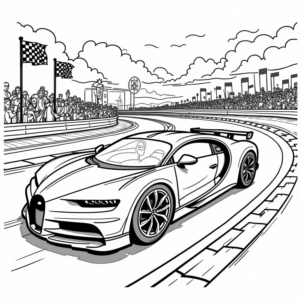 Bugatti Coloring Pages - Page 1