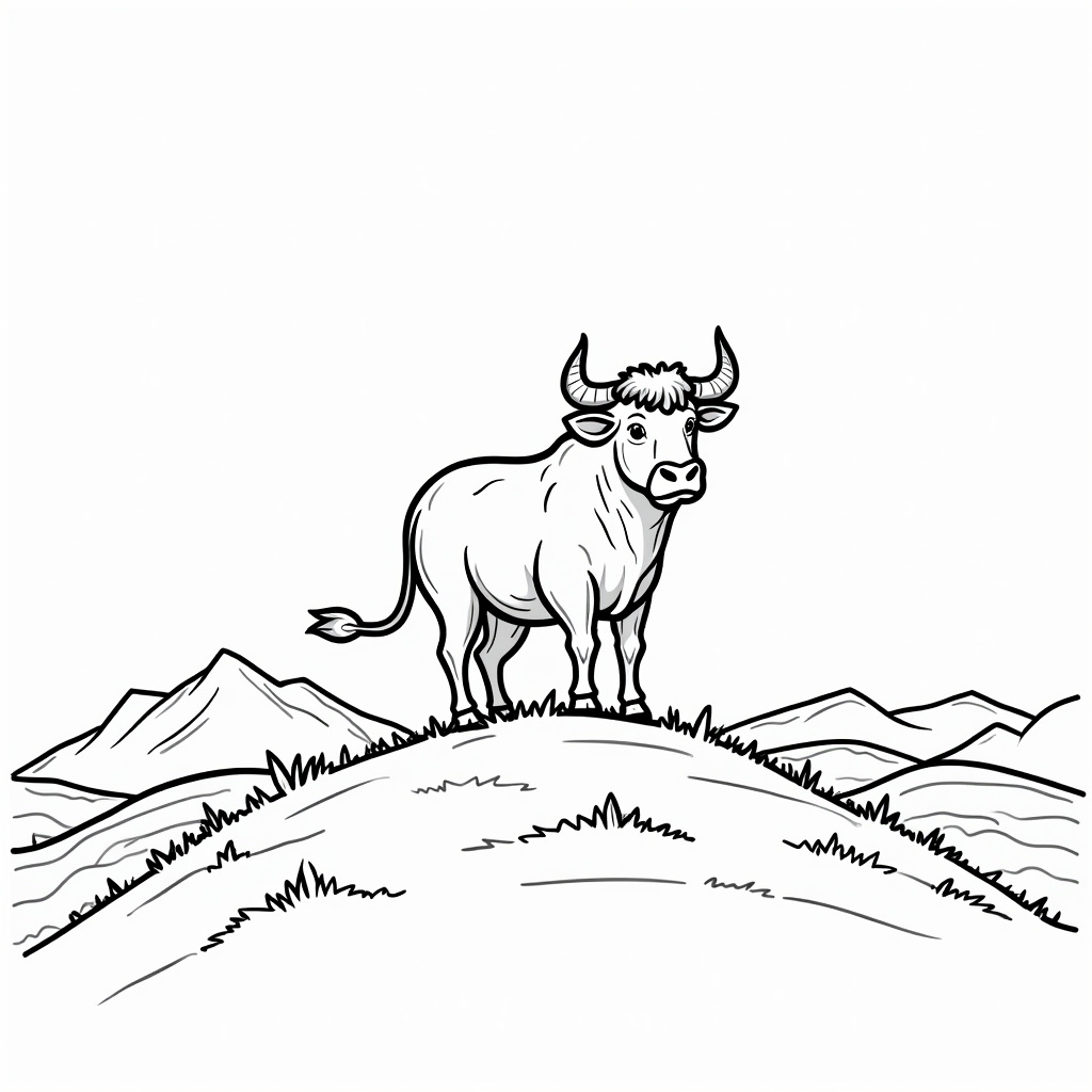 Bull Coloring Pages - Page 4