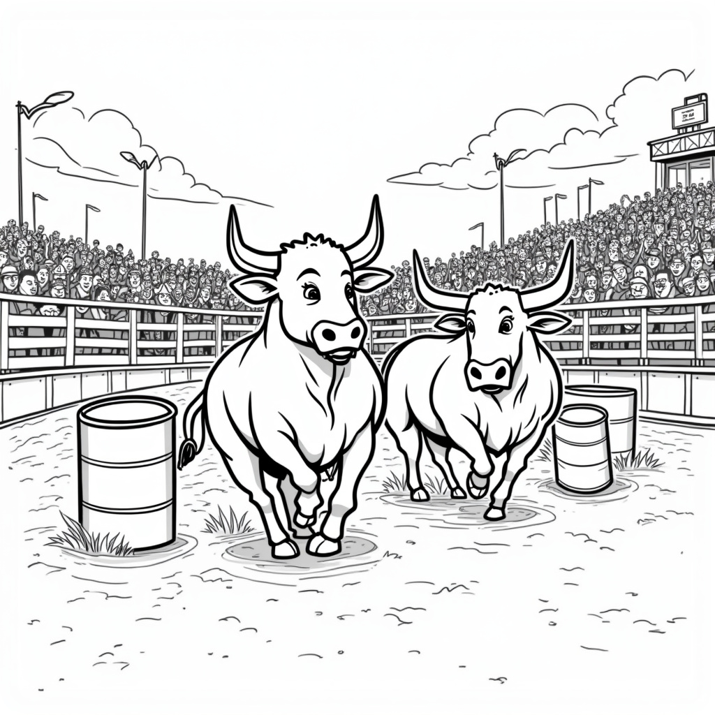 Bull Coloring Pages - Page 5