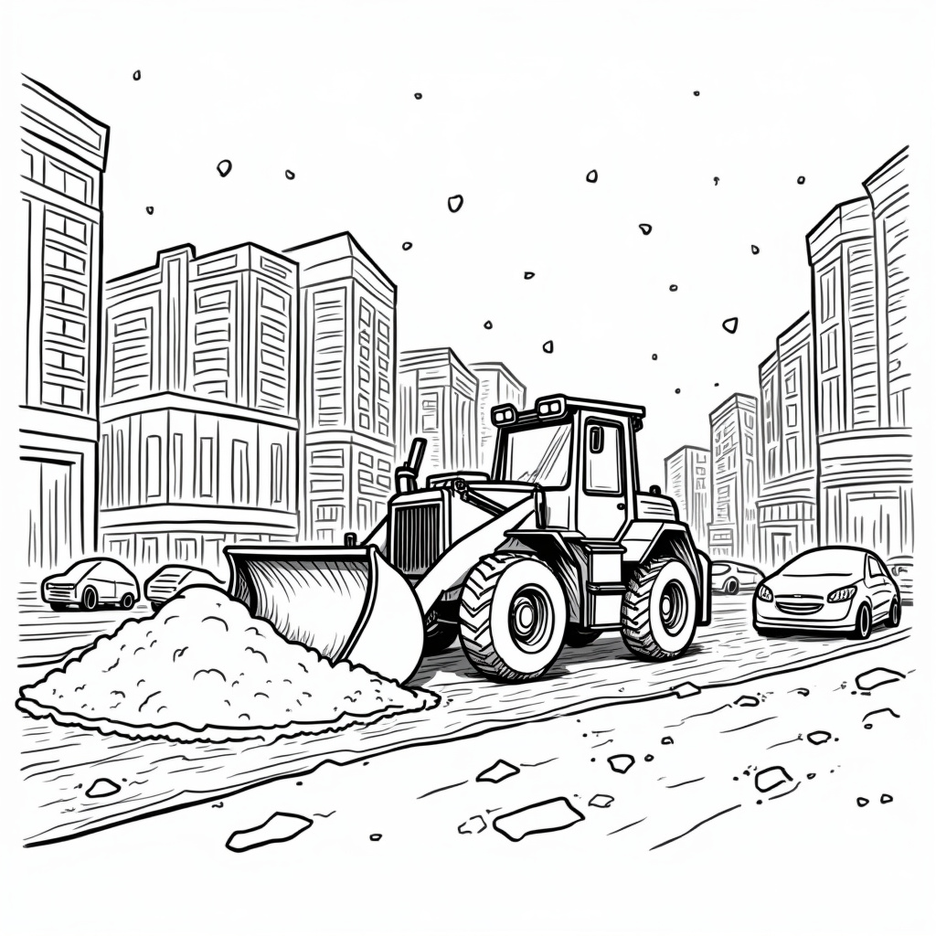 Bulldozer Coloring Pages - Page 3