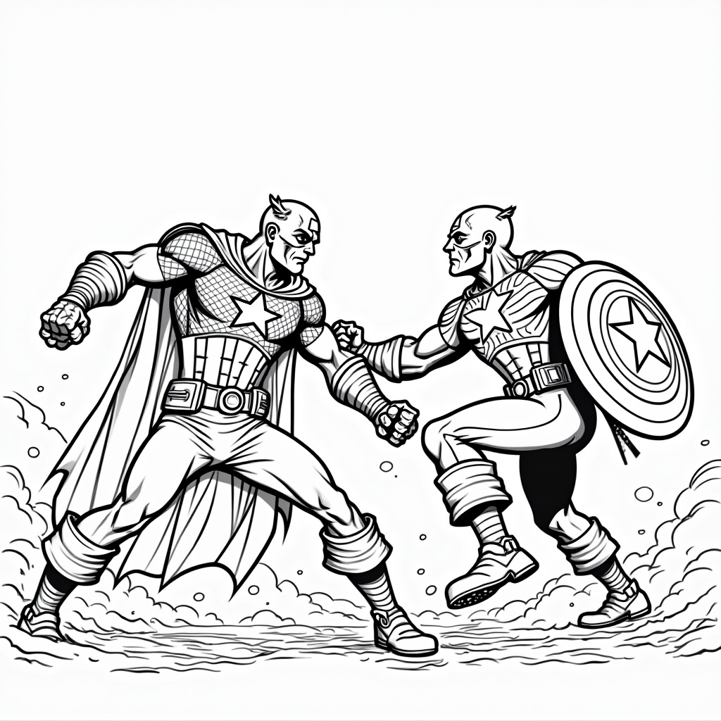 Captain America Coloring Pages - Page 1