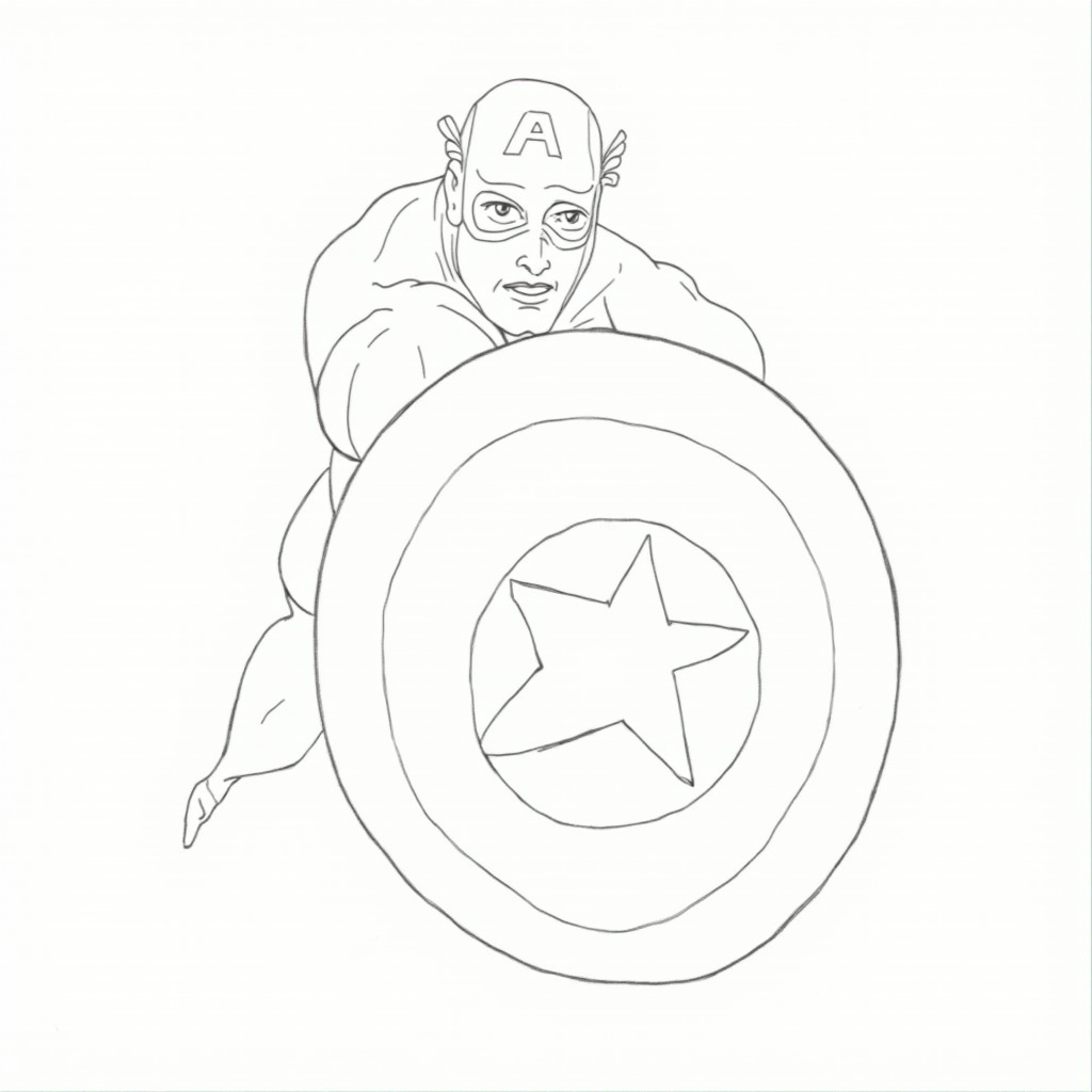 Captain America Coloring Pages - Page 2