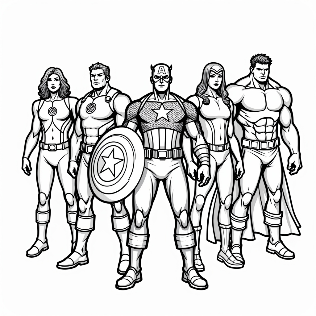 Captain America Coloring Pages - Page 3