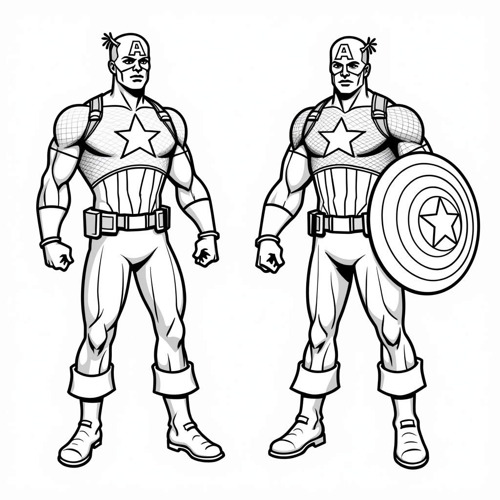 Captain America Coloring Pages - Page 4