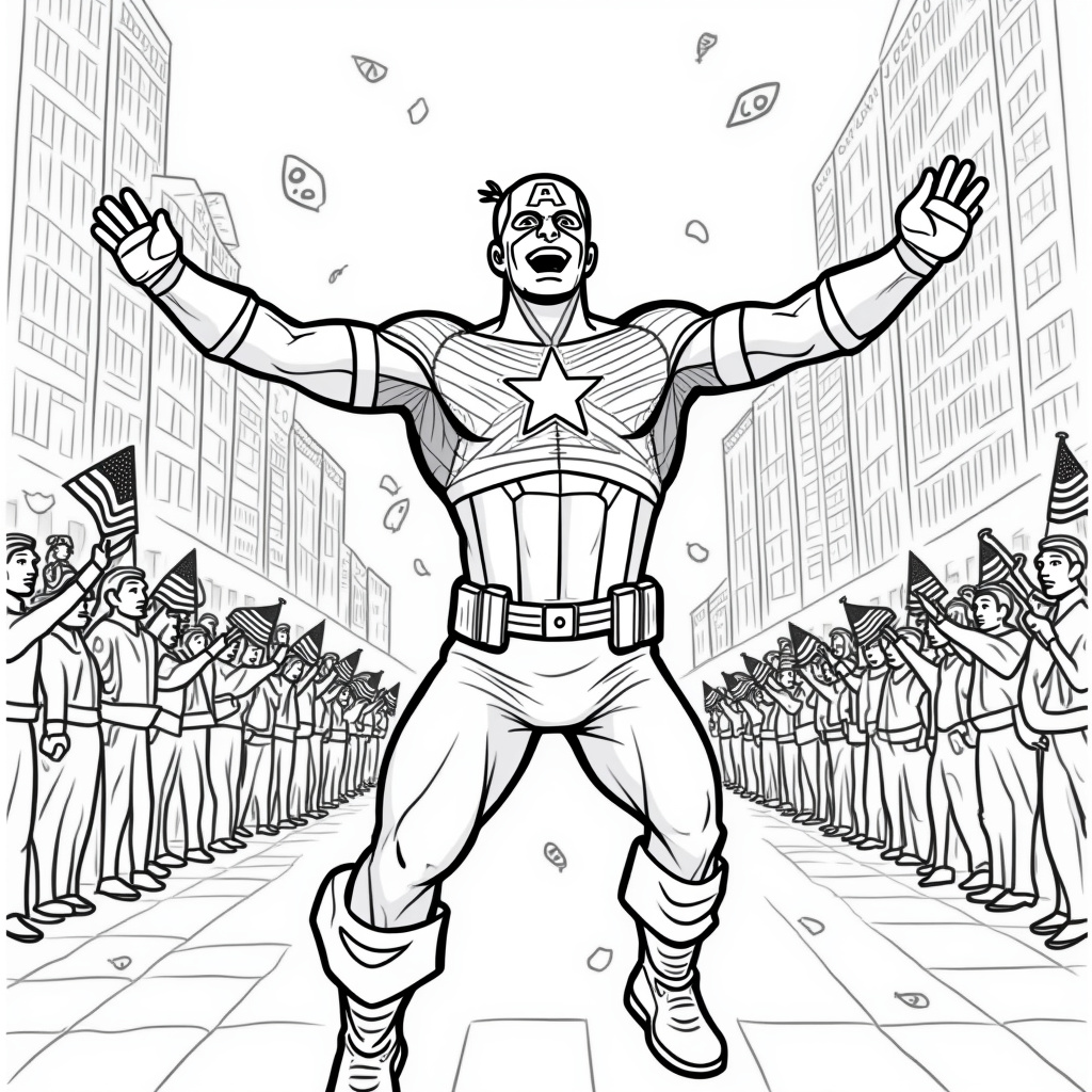 Captain America Coloring Pages - Page 5
