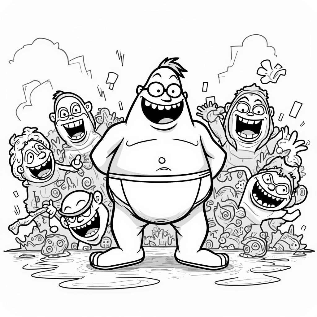 Captain Underpants Coloring Pages - Page 3