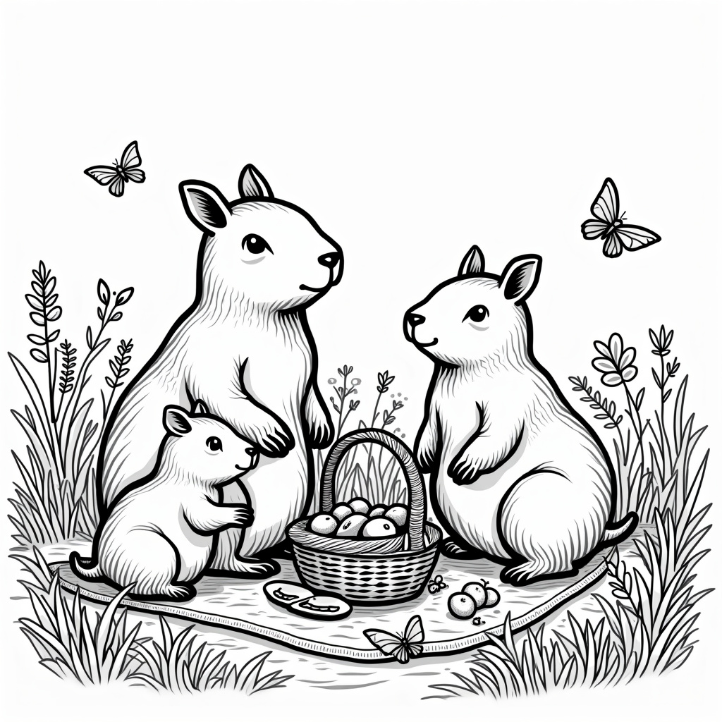 Capybara Coloring Pages - Page 2