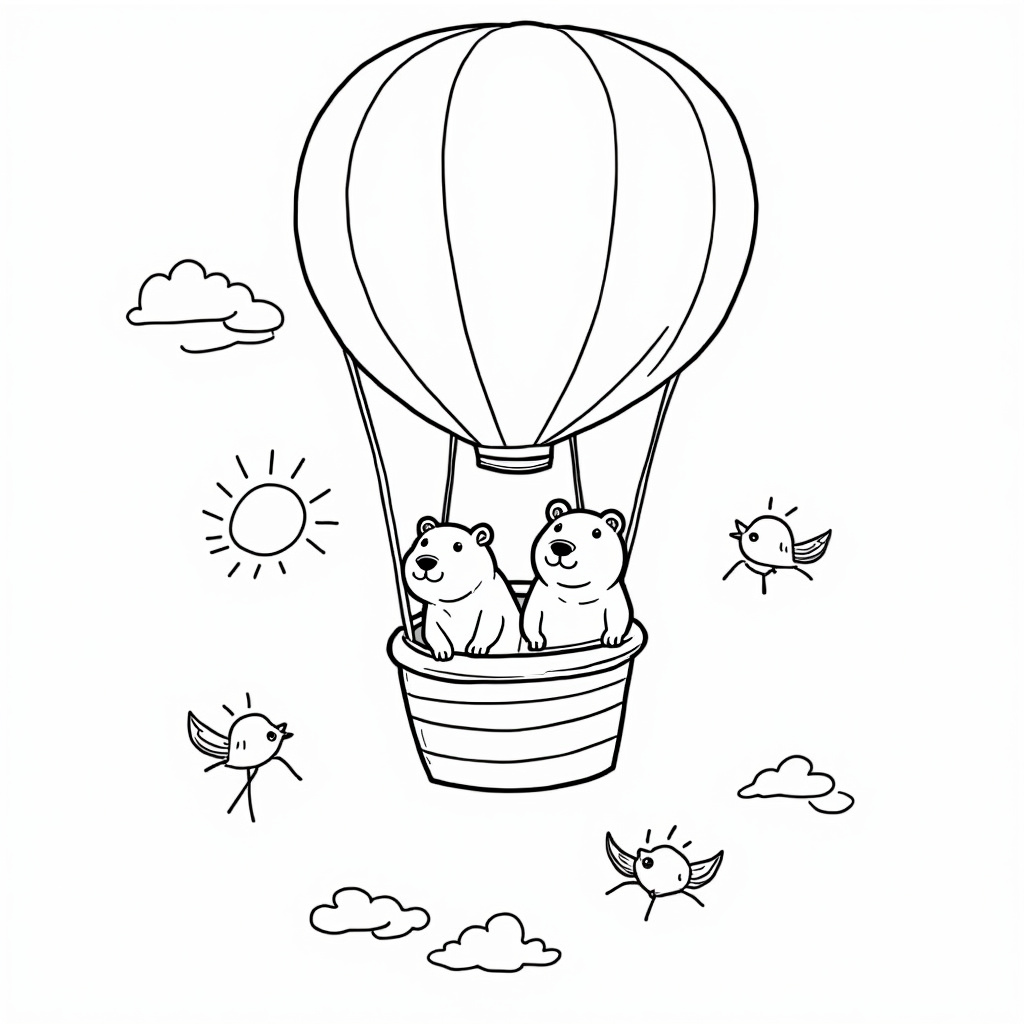 Capybara Coloring Pages - Page 4