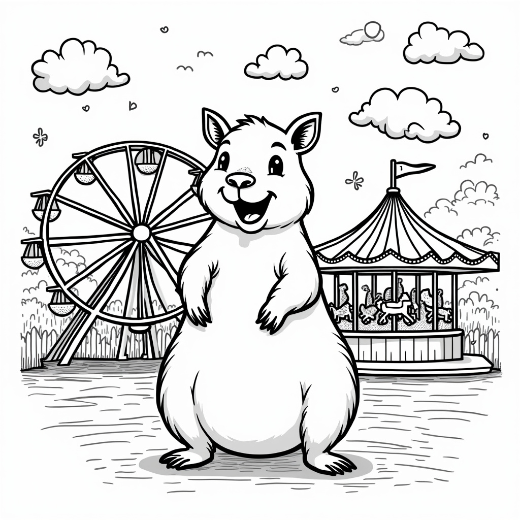 Capybara Coloring Pages - Page 5