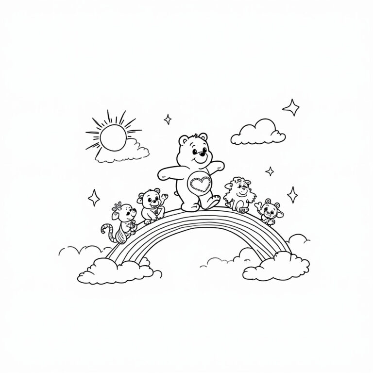 Care Bear Coloring Pages - Page 1