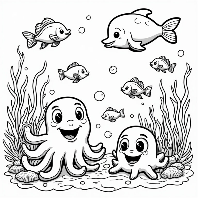 Cartoon Coloring Pages - Page 1