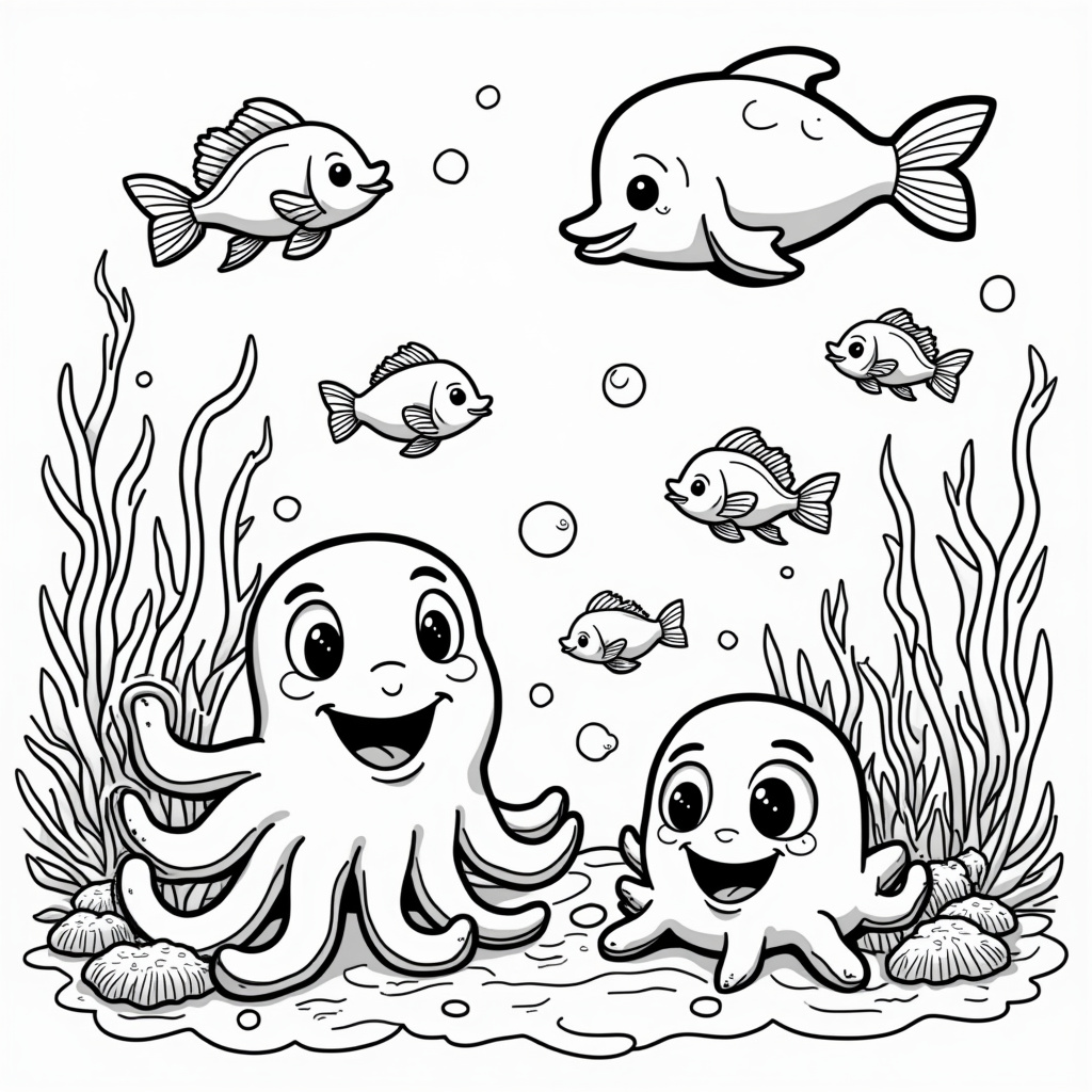 Cartoon Coloring Pages - Page 1