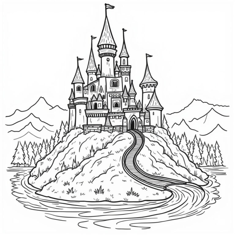 Castle Coloring Pages - Page 1