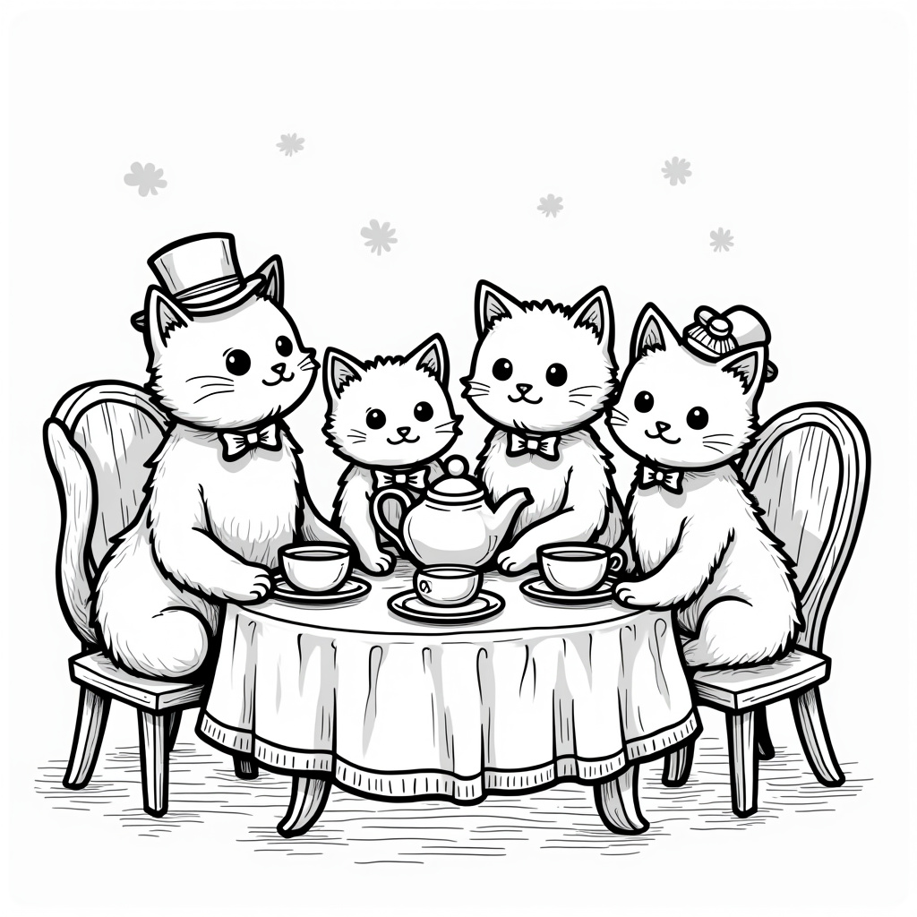 Cat Coloring Pages - Page 3