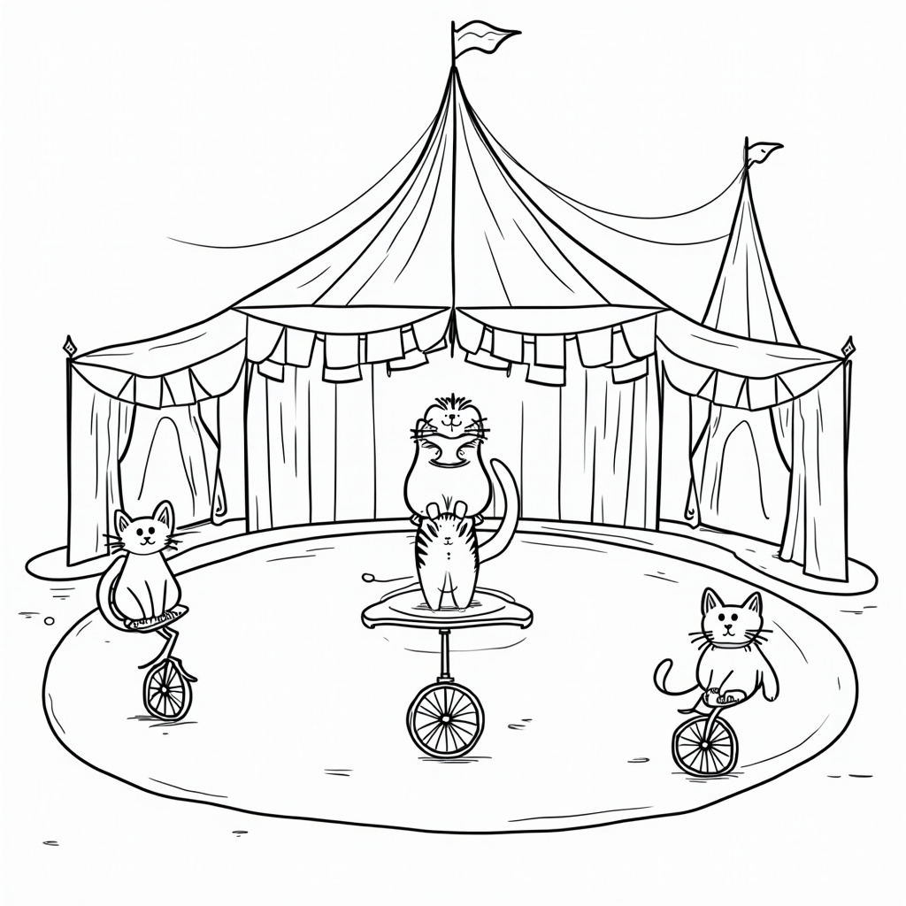 Cat Coloring Pages - Page 5