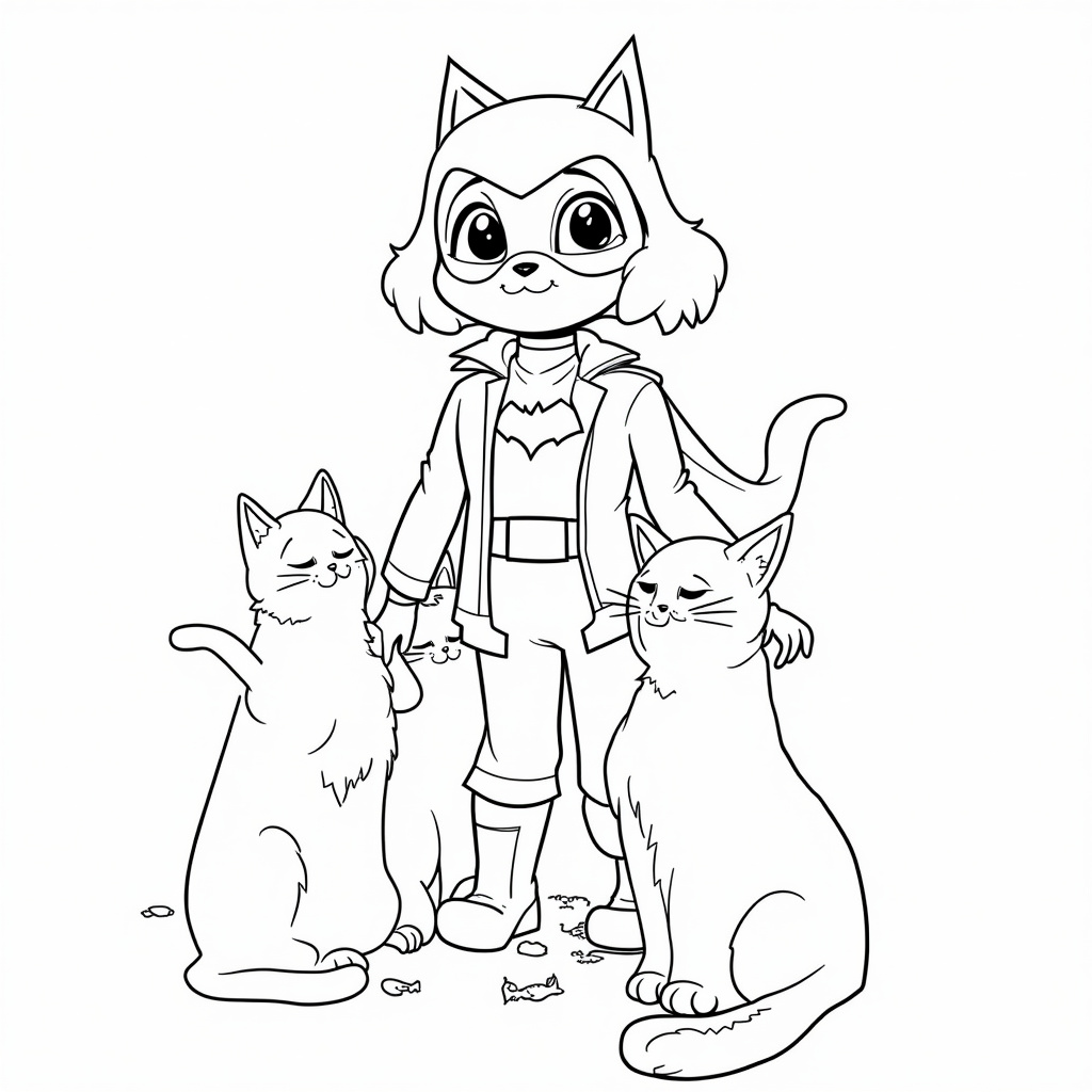 Catwoman Coloring Pages - Page 2
