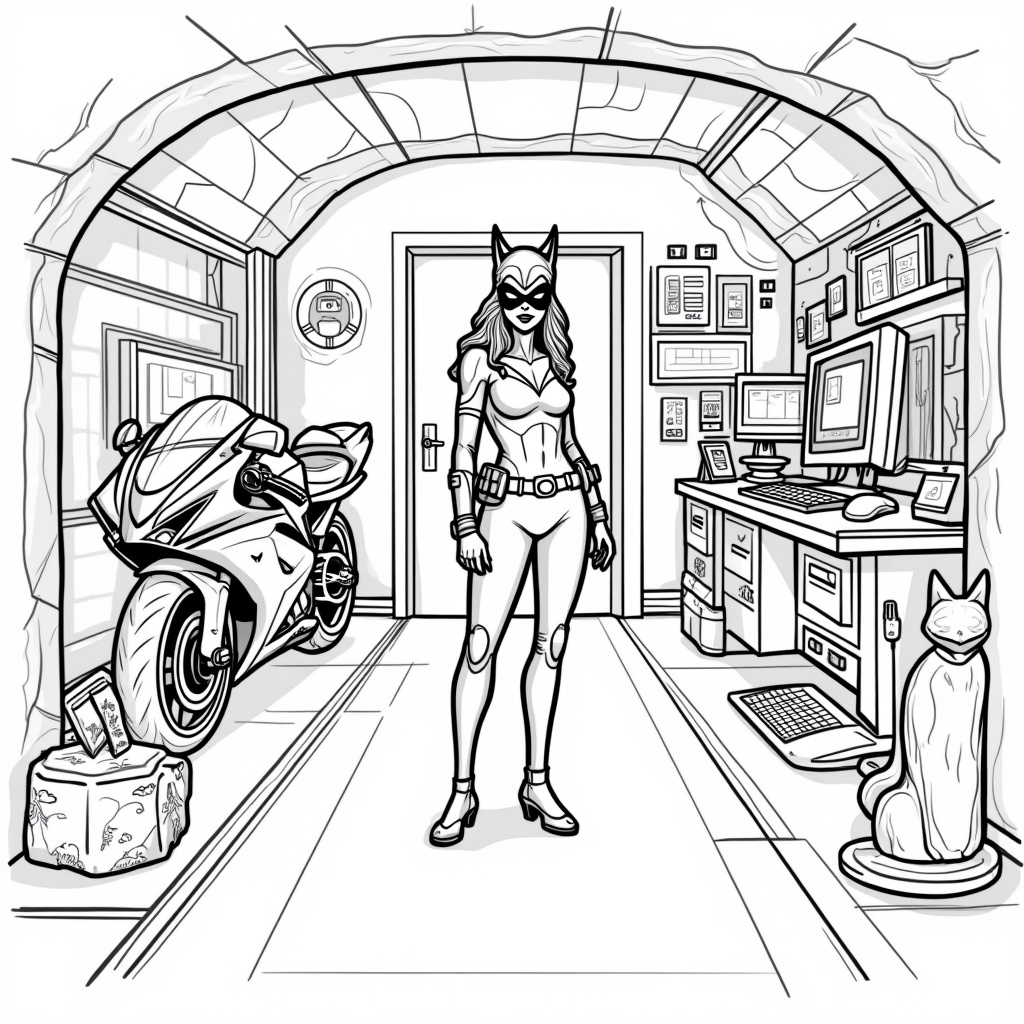 Catwoman Coloring Pages - Page 3