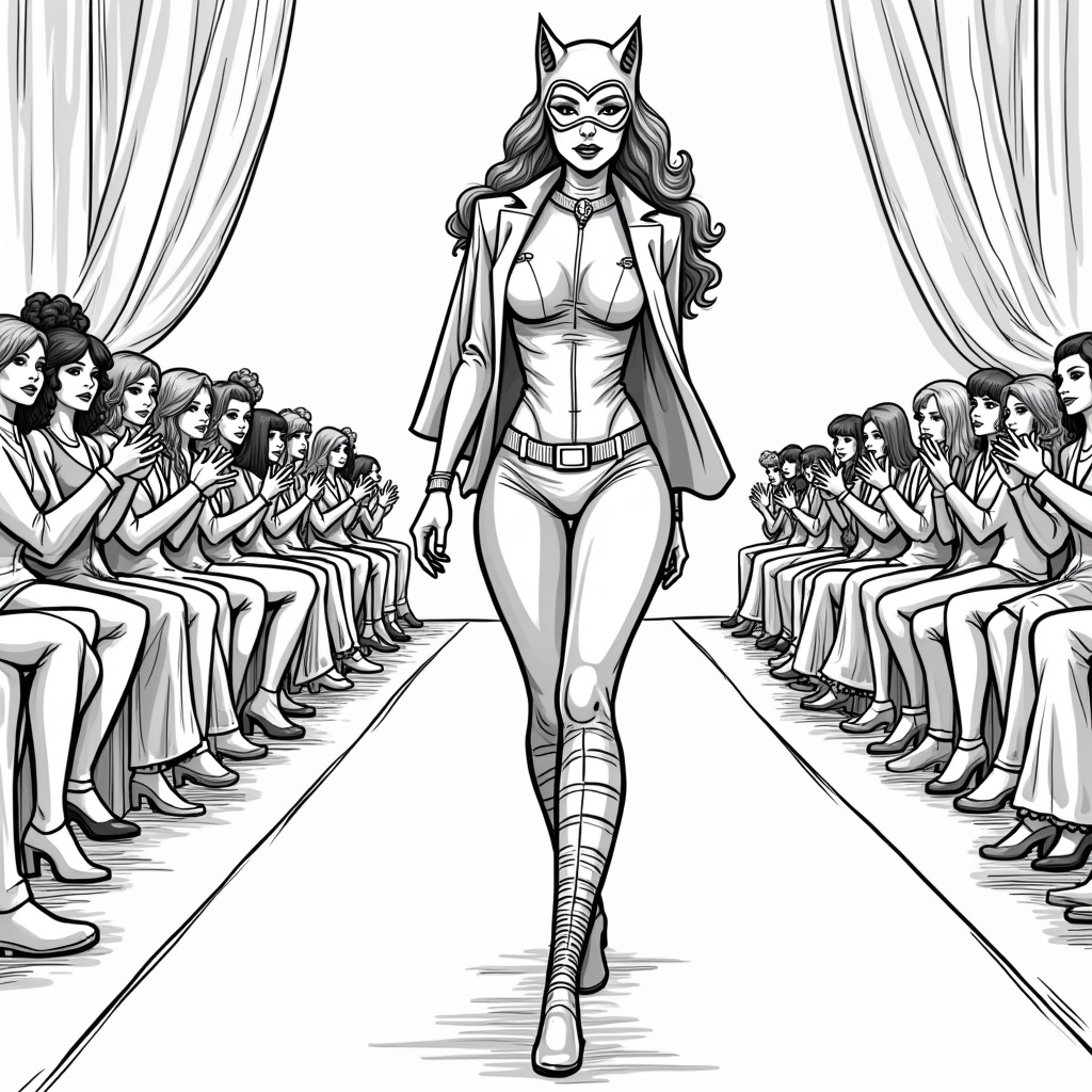 Catwoman Coloring Pages - Page 5