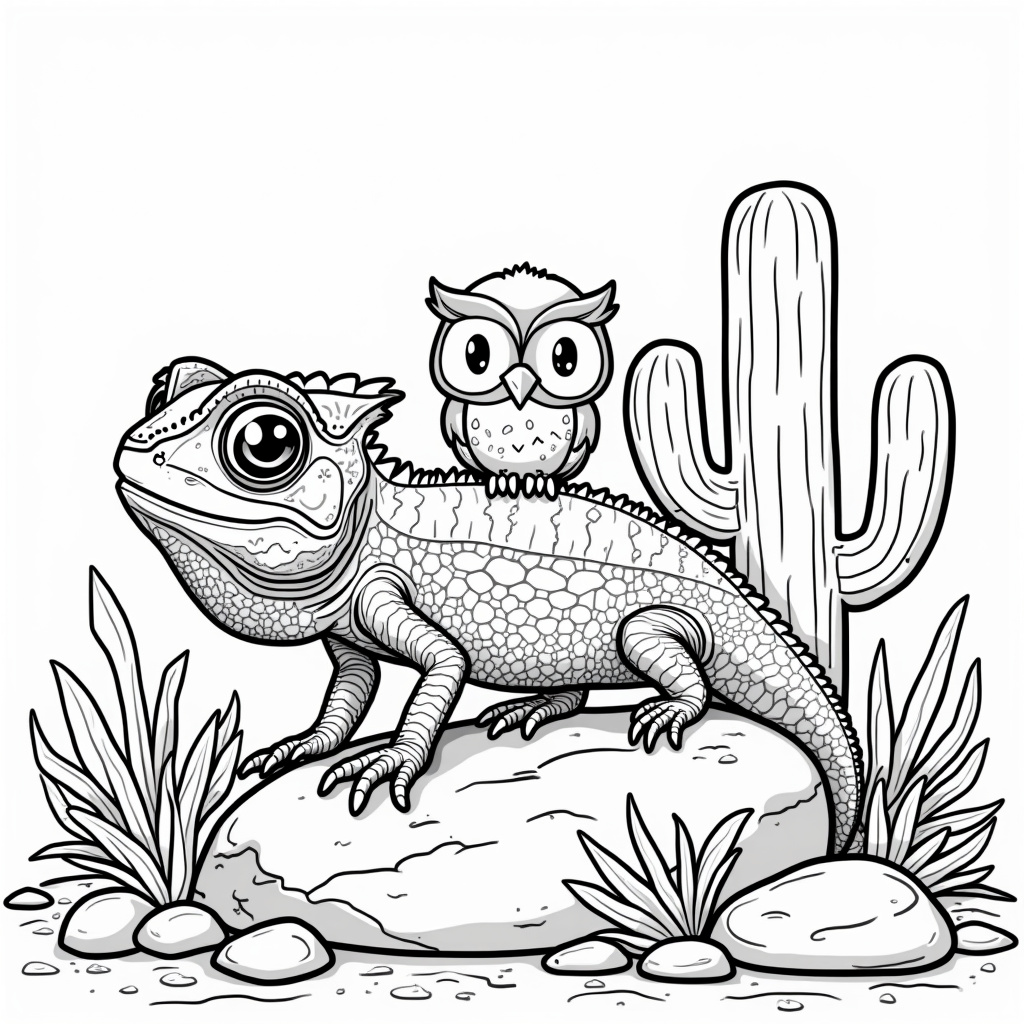 Chameleon Coloring Pages - Page 3