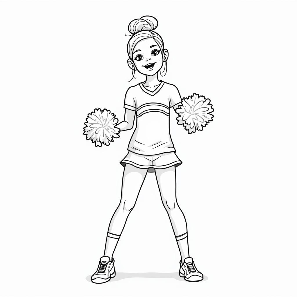 Cheerleading Coloring Pages - Page 5
