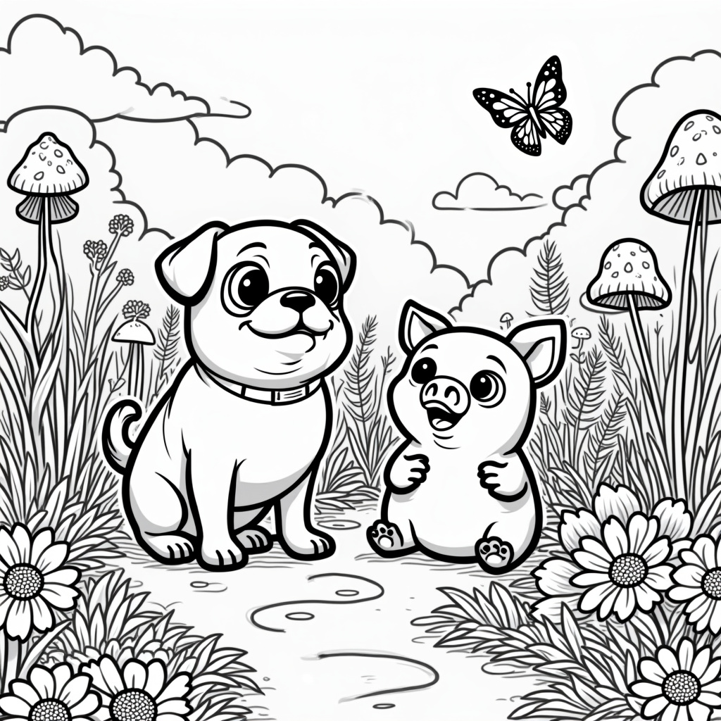 Chip And Potato Coloring Pages - Page 1