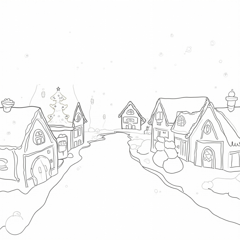 Christmas Lights Coloring Pages - Page 3