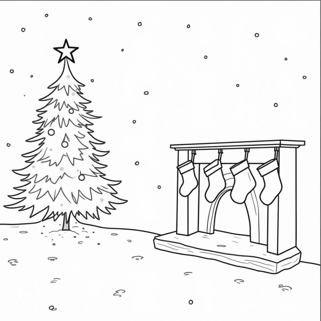 Christmas Stocking Coloring Pages - Page 2