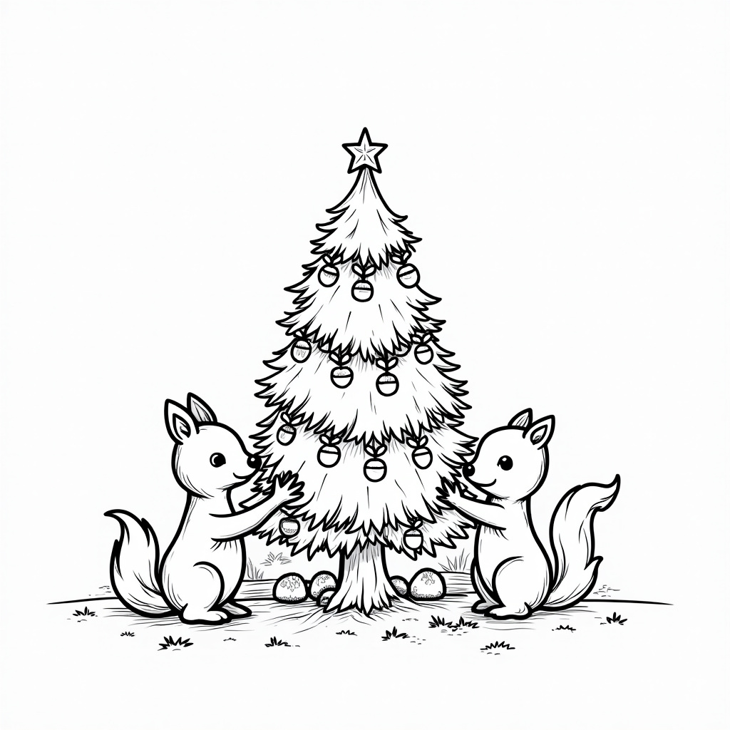 Christmas Tree Coloring Pages - Page 3