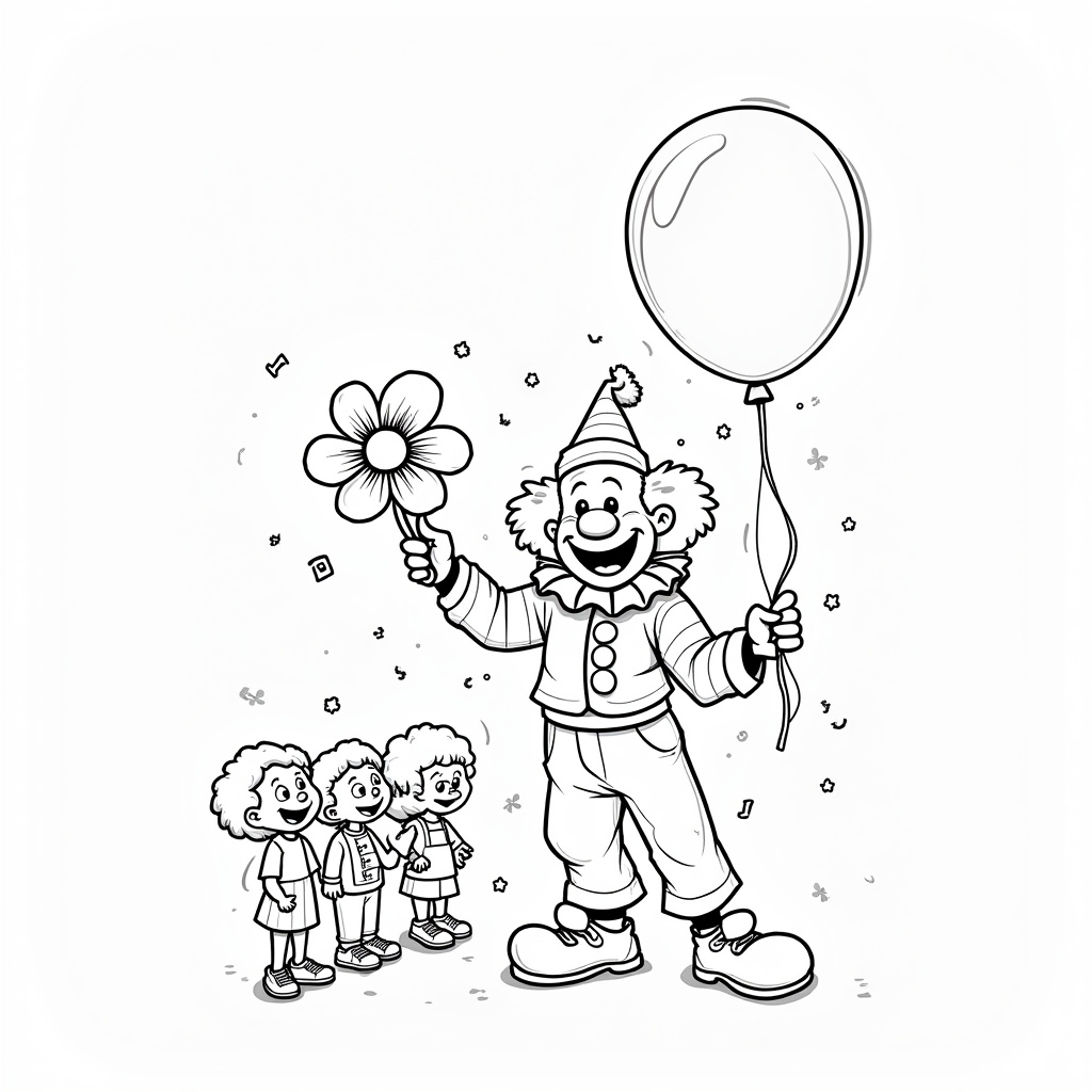 Clown Coloring Pages - Page 2