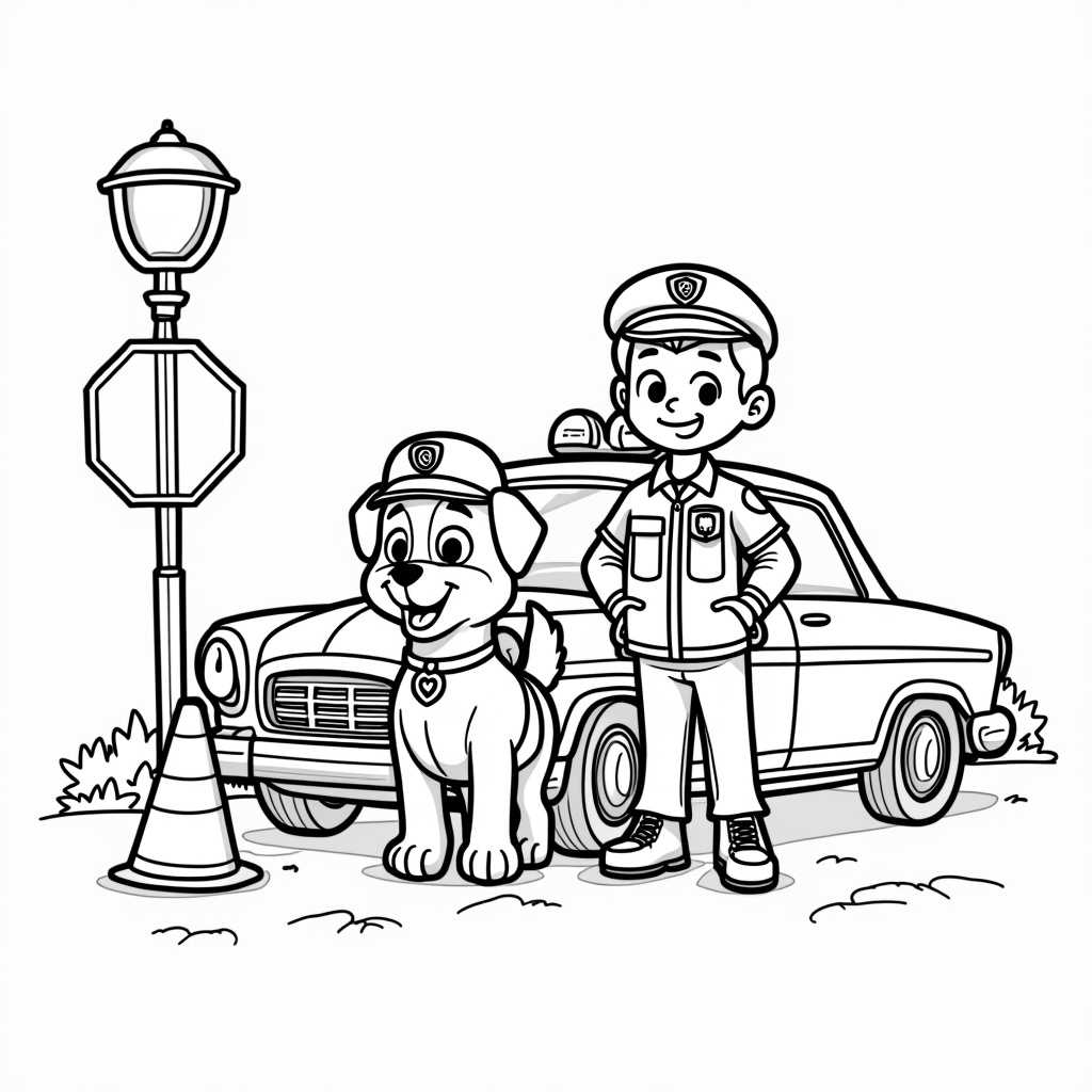 Community Helpers Coloring Pages - Page 3